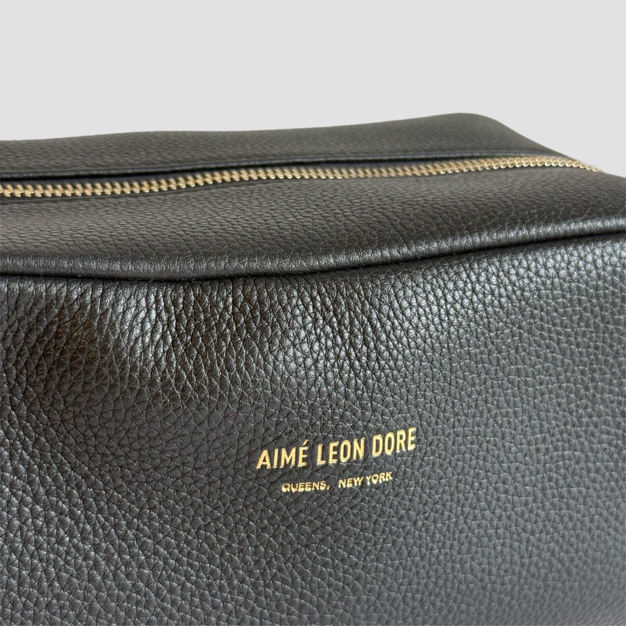 Aime Leon Dore Leather Toiletry Bag Pouch