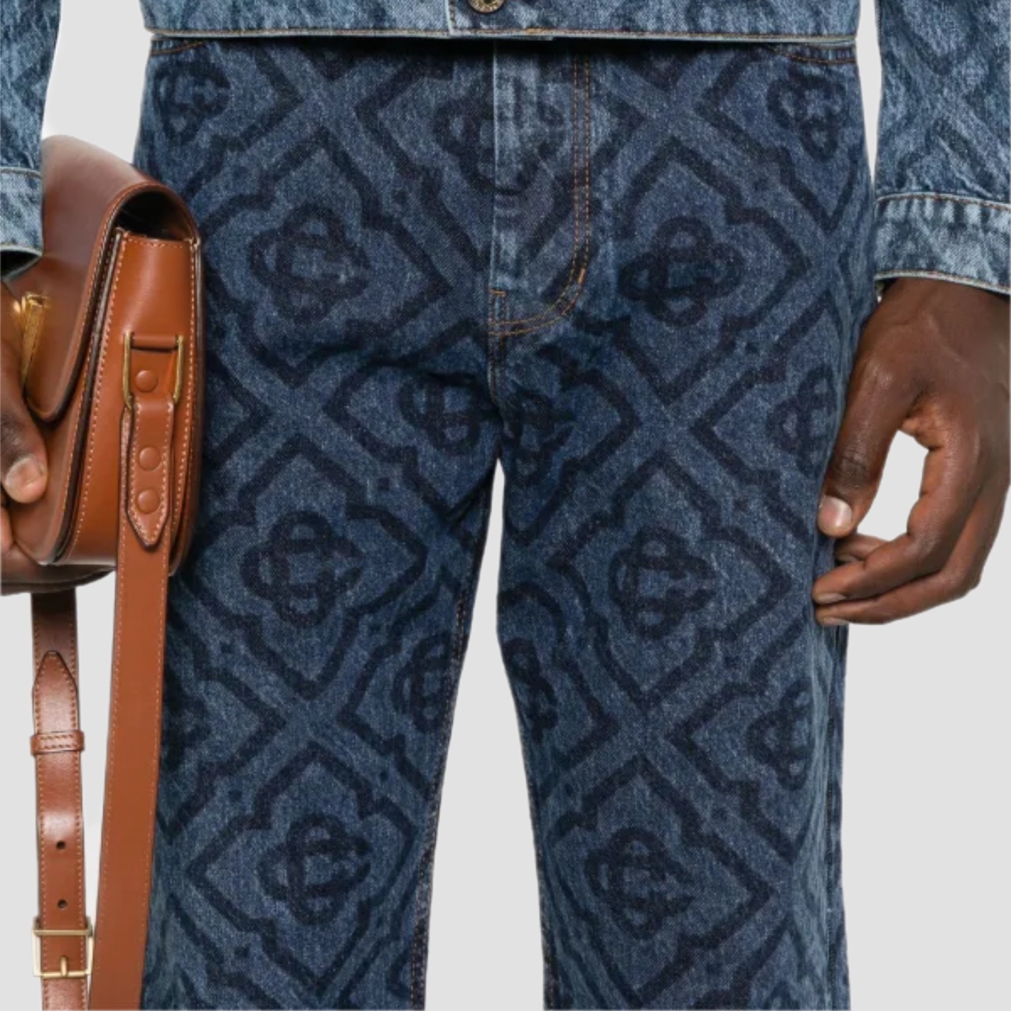 Casablanca Laser Monogran Denim Jeans