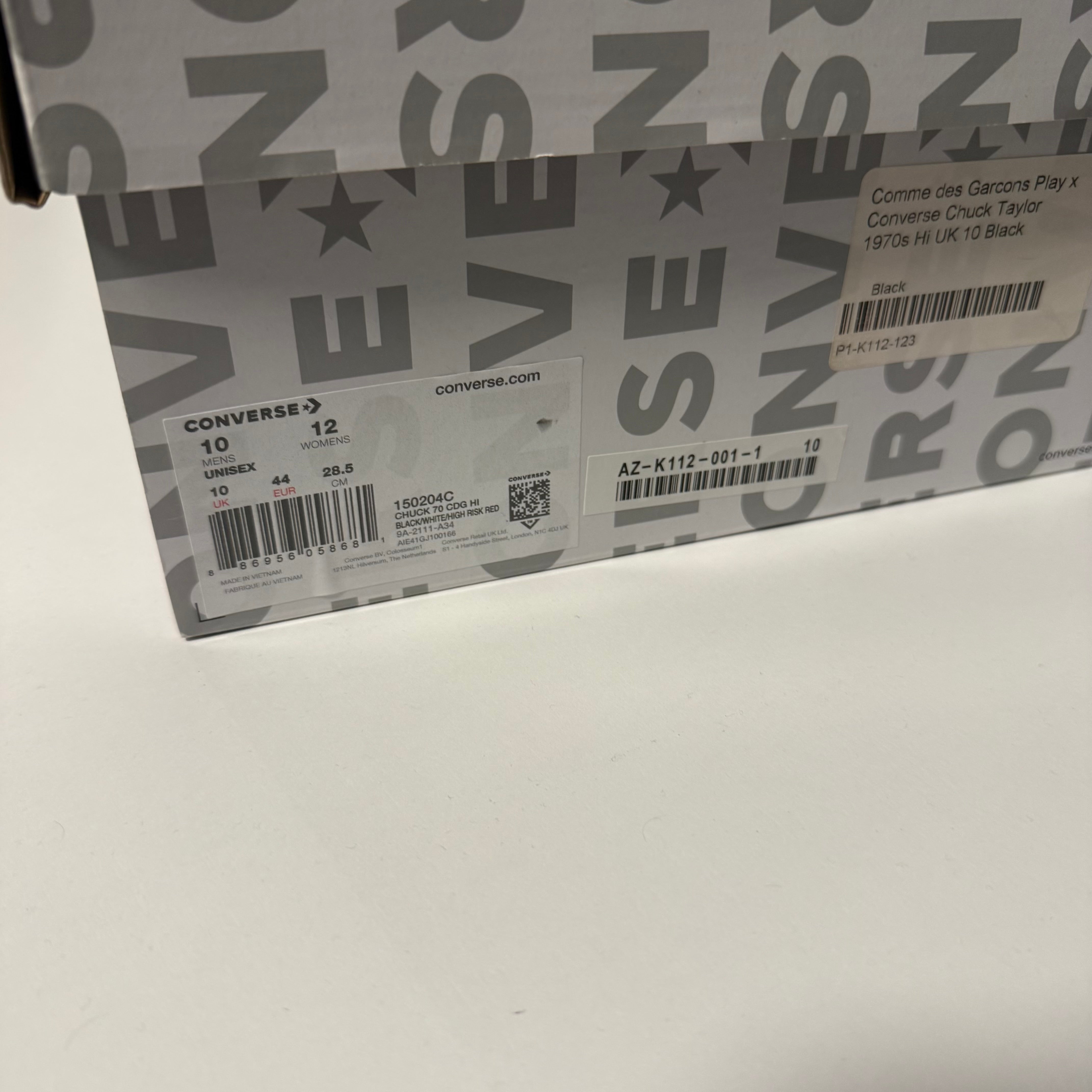 Converse Chuck Taylor Hi x CDG Comme des Garcons Black Sneakers