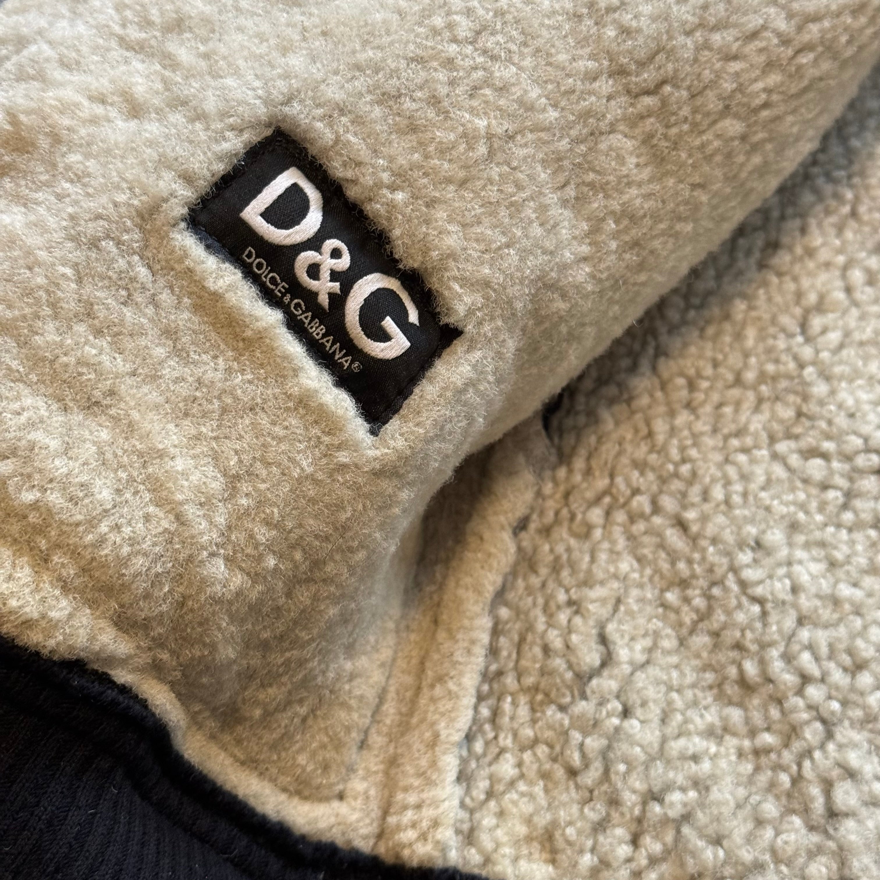 D&G Lambskin Suede Hooded Jacket