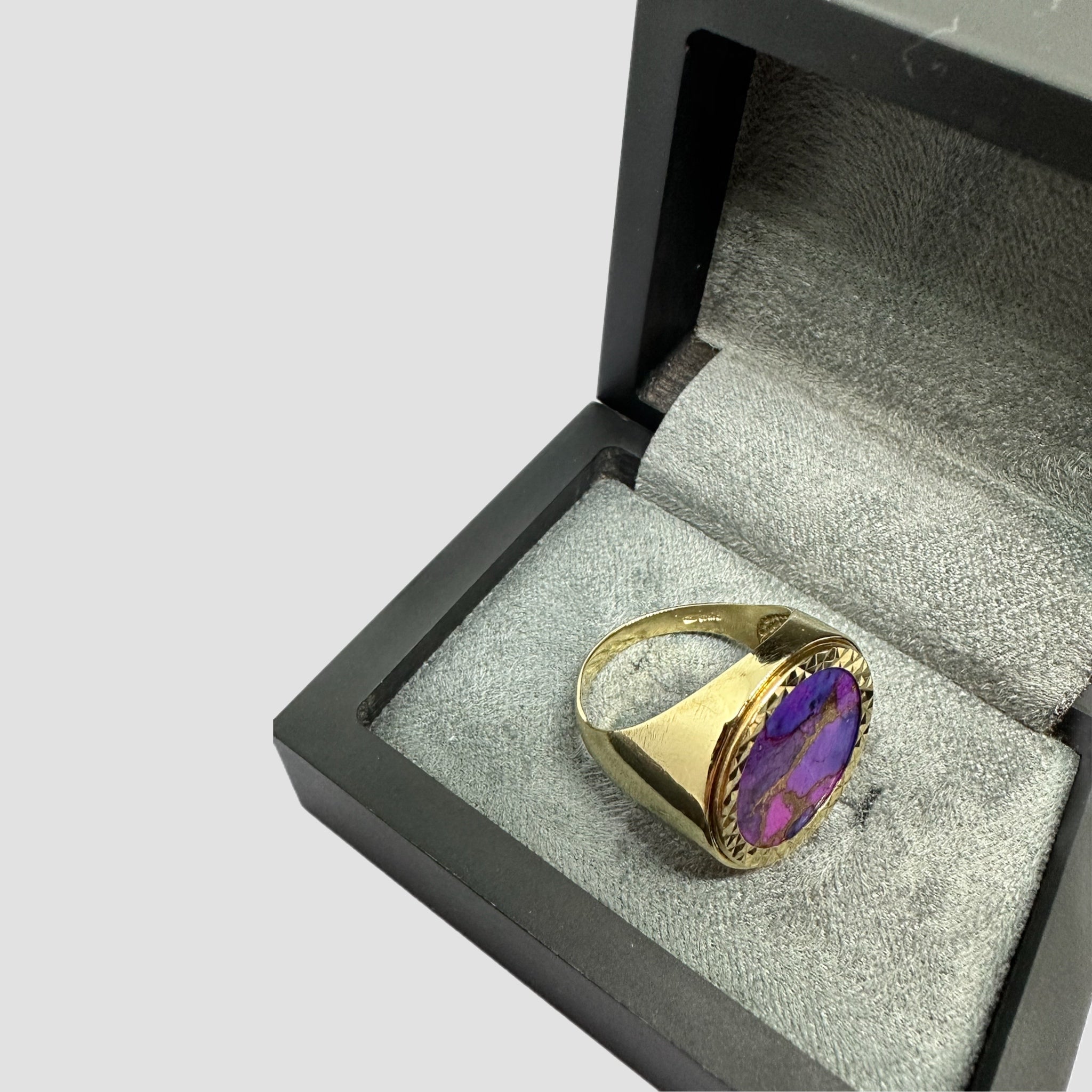 9ct Purple Copper Stone Half Sovereign Original Allure