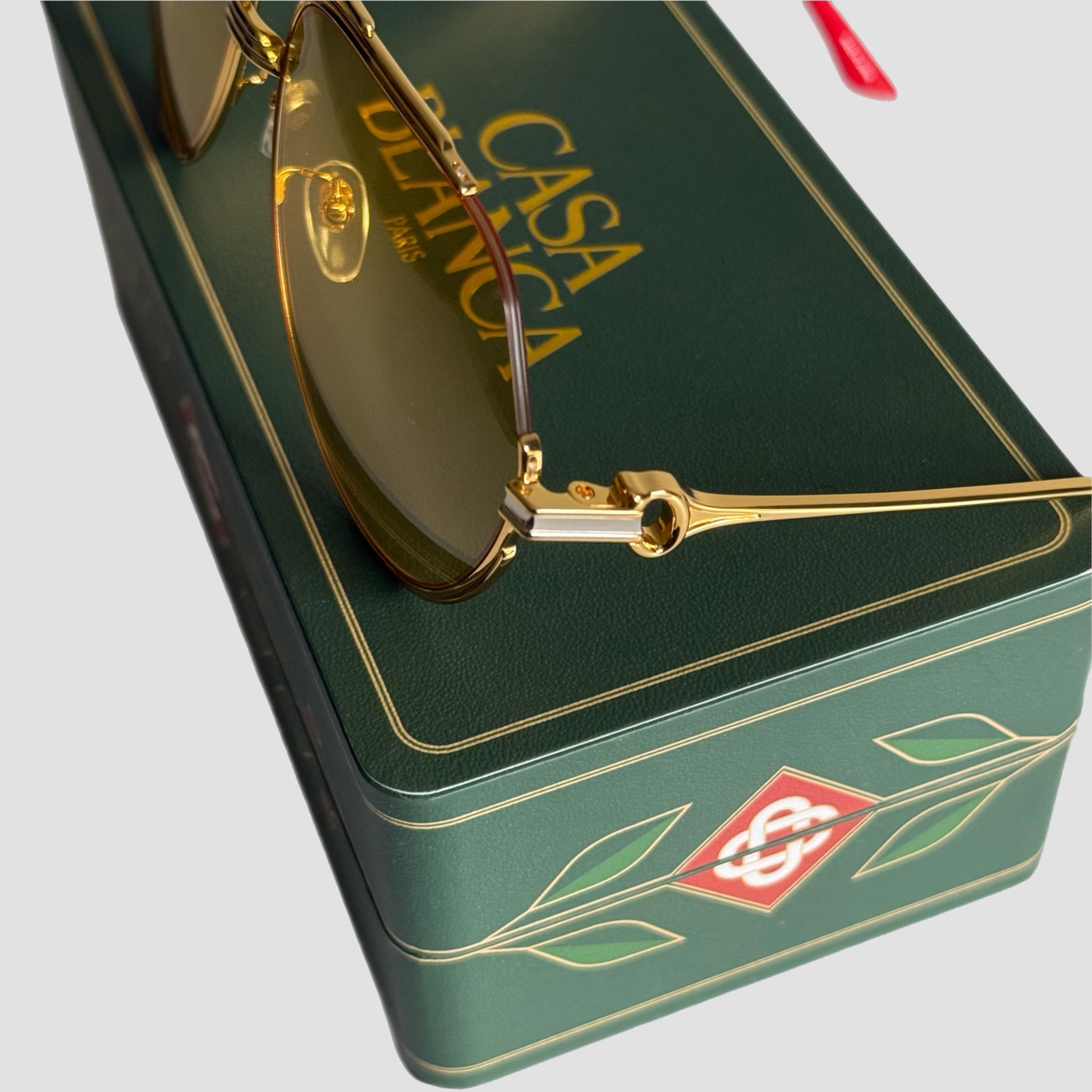 Casablanca Stainless Steel Aviator Sunglasses