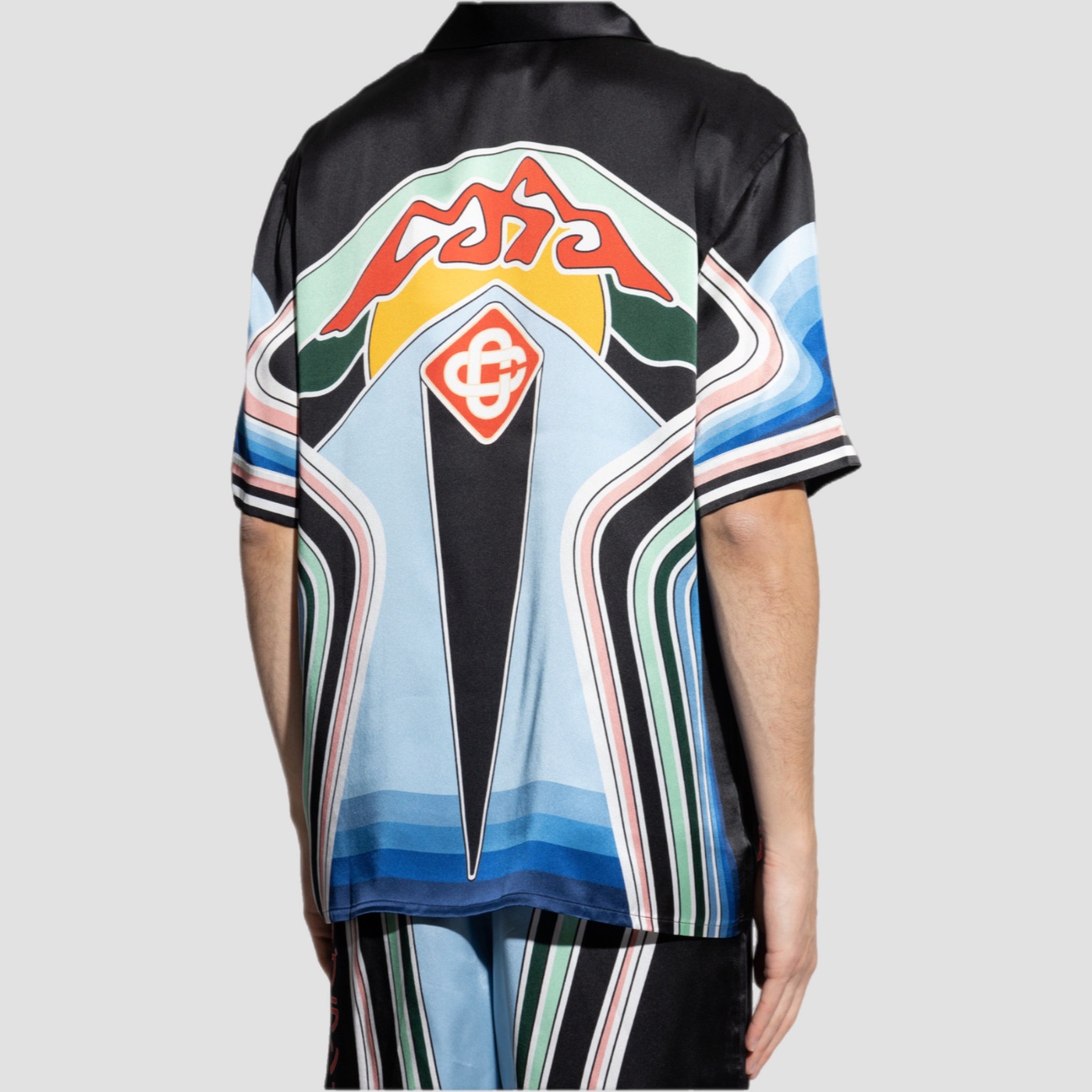 Casablanca Graphic Mountain Silk Shirt