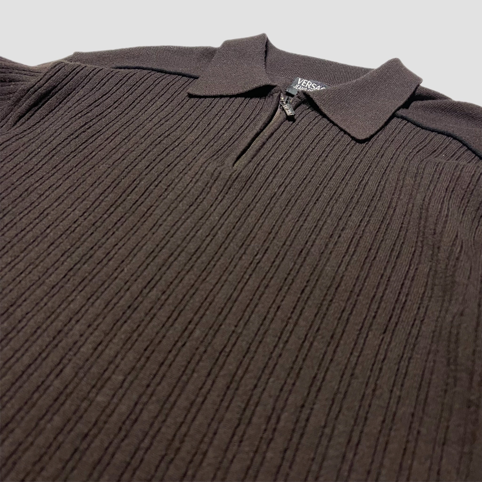Vintage Versace Quarter Zip Sweatshirt Original Allure