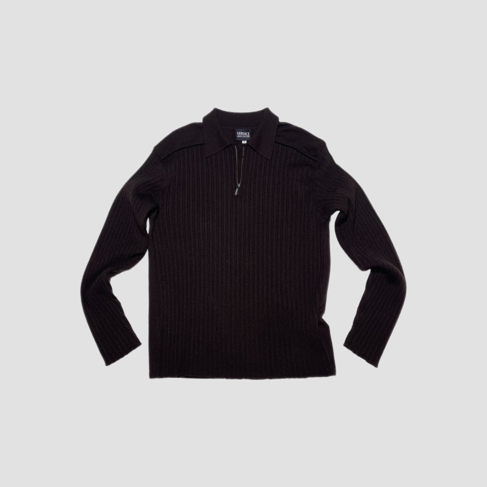 Vintage Versace Quarter Zip Sweatshirt Original Allure