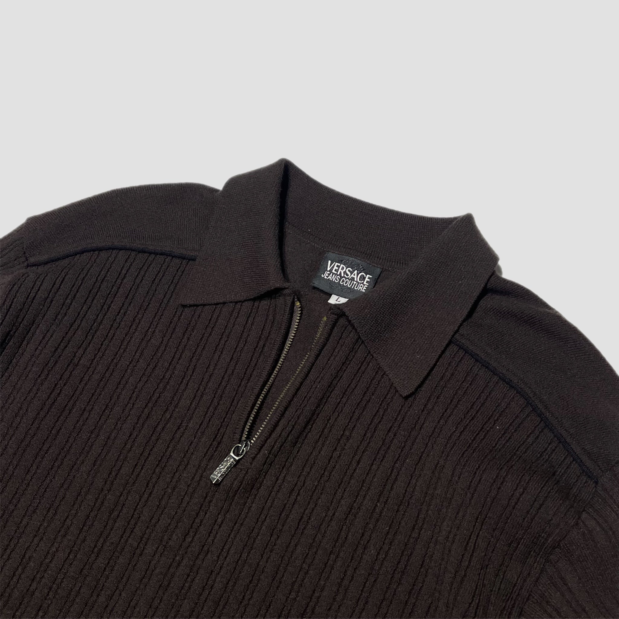 Vintage Versace Quarter Zip Sweatshirt Original Allure