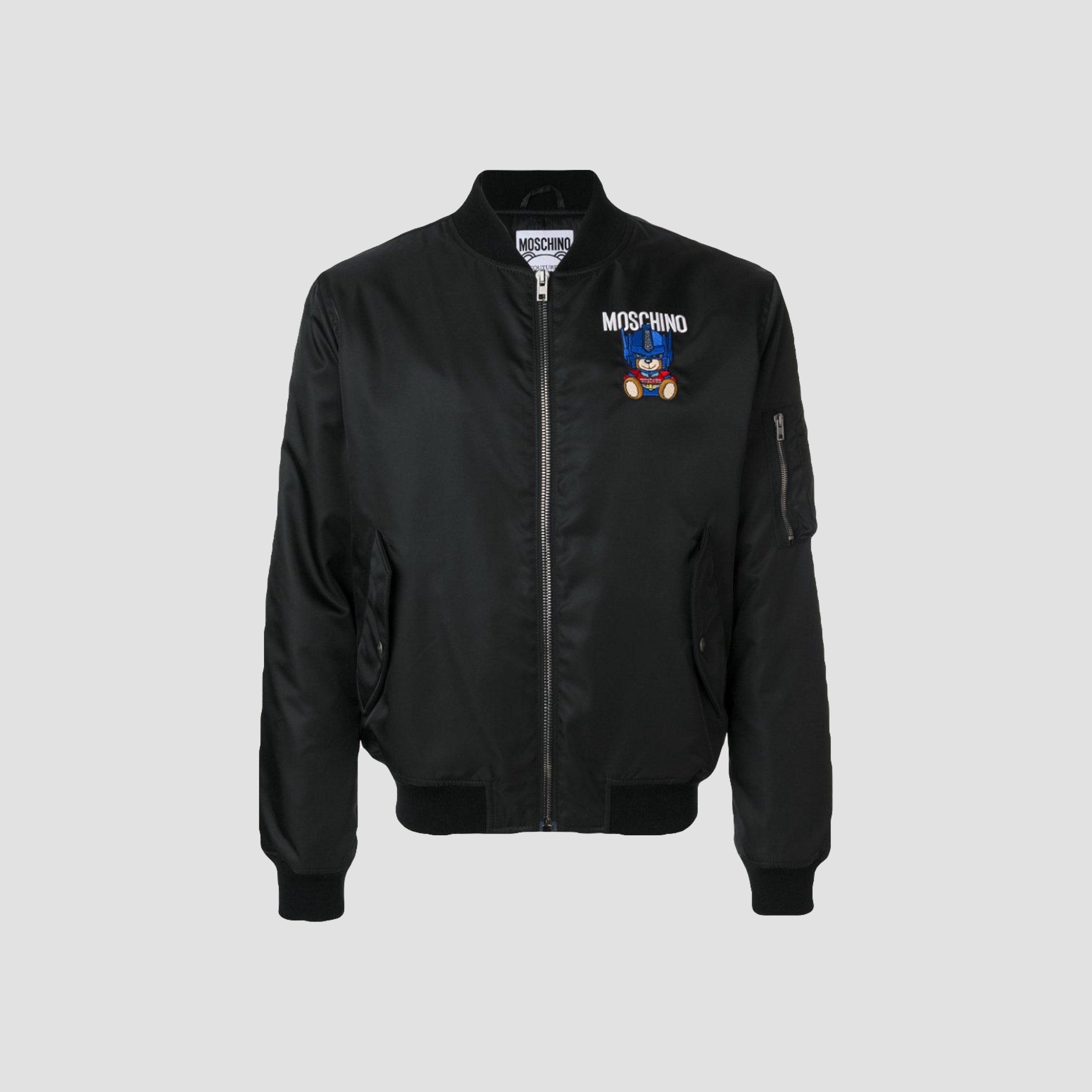 Moschino Couture Transformers Bear Bomber Jacket - Original Allure