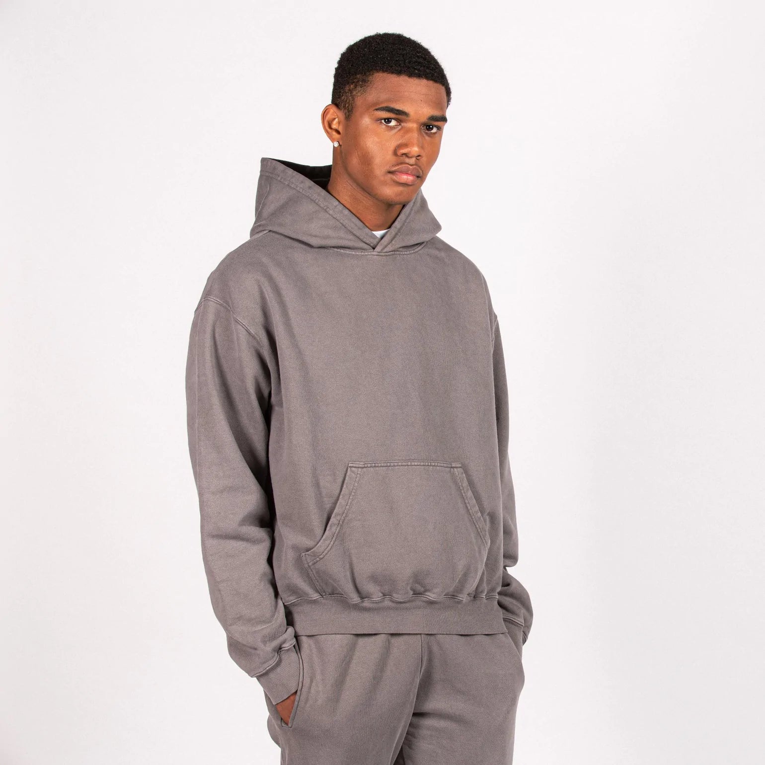 Grey Marl Oversized Hoodie Original Allure