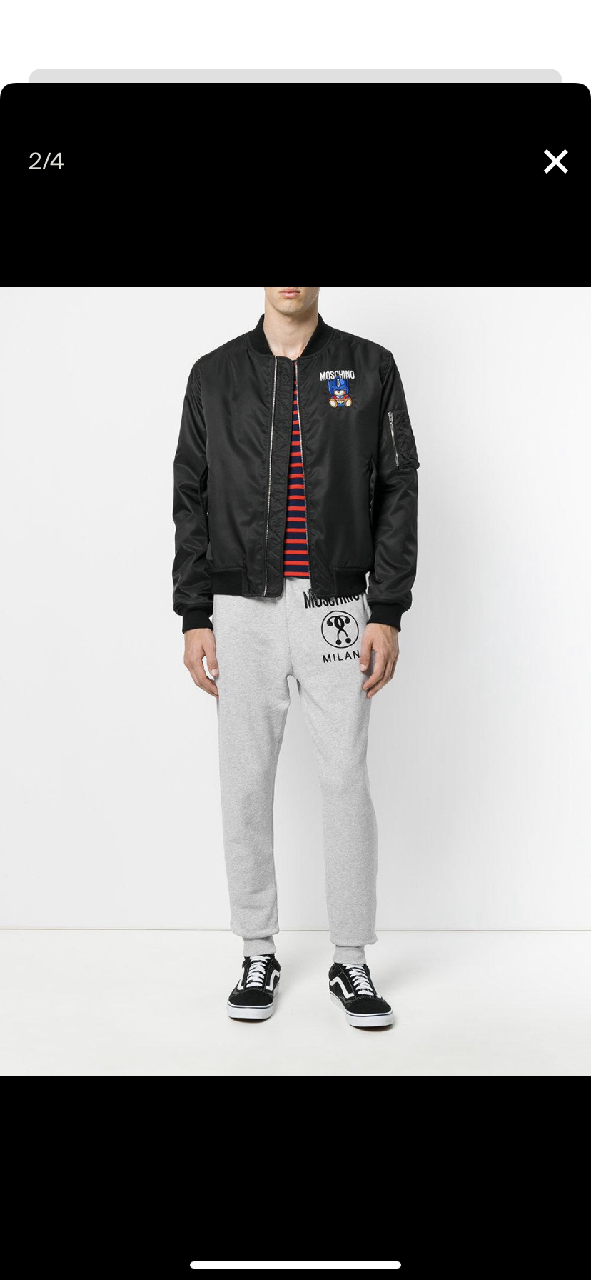 Moschino Couture Transformers Bear Bomber Jacket - Original Allure